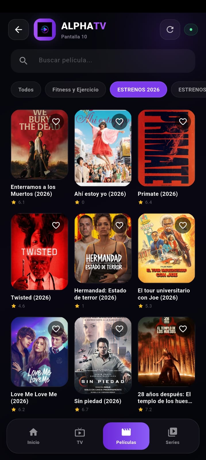 Películas AlphaTV